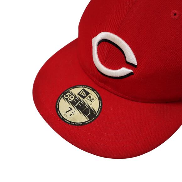 New Era Cincinnati Reds Official On Field MLB Baseball Hat 59FIFTY 7 3/4 - Picture 3 of 9